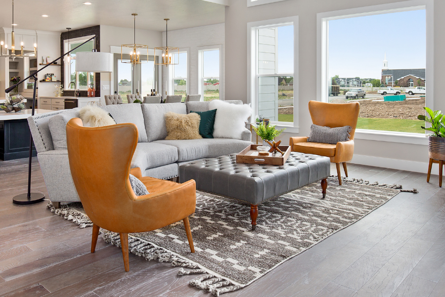 handmade vintage living room rug - home decor furnishings