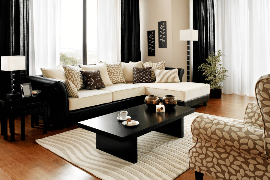 modern abstract living room rug